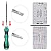 TIMESETL Guitar Repairing Maintenance Tool Kit Includes Fret Rocker Leveling Tool String Organizer String Action Ruler Gauge Measuring Tool Hex Wrench Set Files for Guitar Ukulele Bass Mandolin Banjo