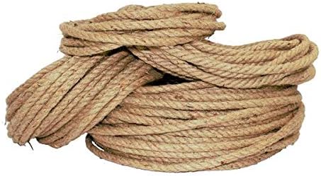 SGT KNOTS Twisted Jute Rope - Natural Fiber for Crafts, Garden, Packing, Home Décor & More (1/2" x 50ft)