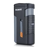 Suaoki Multi-Function 3-in-1 Flameless Fire Starter Electronic Ignitor Windproof with Power Bank and LED Flashlight 2000mAh Built-in Rechargeable Battery For Outdoor Indoor Hiking Camping Survival