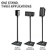 Loopilops Wireless Speaker Stand Designed for SONOS Play 1 and Play 3 Speakers - Single Stand (Black) - WSS1-B1