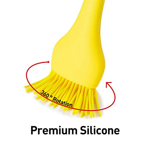 Basting Brush - 100% Food Grade Silicone Baking Pastry Brush, BBQ and Oil Brush,for Food, Grilling, Baking, Cooking ,Turkey Baster Kitchen Utensil-Use for Butter, Sauces and Marinades