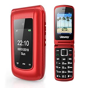 3G Sim Free Flip Phone Unlocked Dual Sim Clamshell Mobile Phone Senior Big Button Cell Phones Loud Speaker Easy to Use…