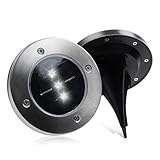 [New Release] Solar Landscape Lights, Path, Garden,Walkway, Ground Yard,Driveway,Lawn (2-pack)
