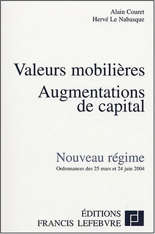 Valeurs mobilières, augmentations de capital