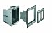 Arlington DVFR2BL-1 Recessed Electrical Outlet Mounting Box with Paintable Wall Plate, 2-Gang, Black