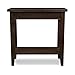 Leick Home Laurent End Table, Solid Wood, Bottom Display Shelf, Narrow, Easy-Assembly, For Living Room/Bedroom, Chocolate Cherry, 24.0 in. L x 12.0 in. W x 24.0 in. H, 10505