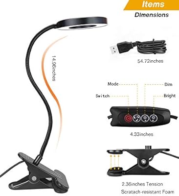 clamp on headboard reading light