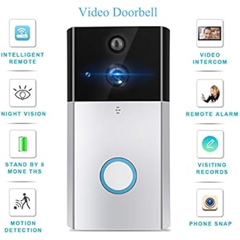 Amazon.com: Jingfulin Wireless Video Doorbell WiFi Smart