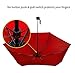 YUI Travel Mini Umbrella Sun&Rain Lightweight Totes Small and Compact Suit for Pocket Red