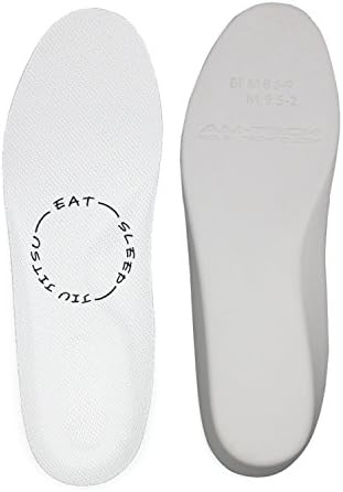 BUYANSHOES Canvas Shoe Insoles All Over 3D Printed Funny Eat Sleep Bjj 02 Brazilian Jiu Jitsu One Set For Womens
