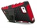 Cell-Nerds NerdShield Armor with Built-in Kickstand for LG Optimus 4X HD P880 (Red)