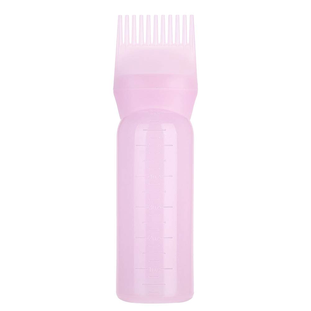 ANGGREK Hair Dye Bottle Brush Shampoo Hair Color Oil Comb Applicator Tool Root Comb Applicator Bottle (Pink)