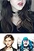 calary PU Leather Goth O ring and Love Heart Collar Chain for Women Girl (3 Set Black 3)