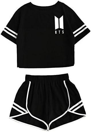 BTS Love Yourself Shorts and Tee Set Jimin Jungkook V T-Shirt Suit