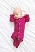 L'ovedbaby Unisex-Baby Organic Cotton Footed Overall (6-9 Months, Magenta)