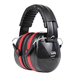 Cyber Acoustic Professional Safety Heavy Duty Ear Muffs for Hearing Protection and Noise Reduction for Air Traffic Ground Support, Construction Work, Hunting/Shooting Ranges, and more (ACS-340)