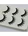 3D False Eyelashes Extensions 3 Pairs Long Lashes Strip with Volume for Women's Makeup Handmade Soft Fake Eyelash …
