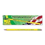 Ticonderoga Yellow Pencil, No.4 Extra Hard Lead, Dozen DIX13884