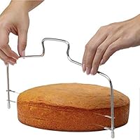 Weform 12.6x6.3inch Stainless Steel Adjustable Double Wire Cake Cutter Slicer