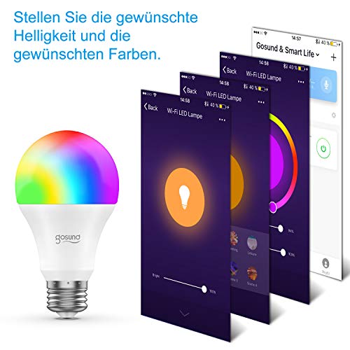 Pack Dimmbare Led Lampe 4er Gluhbirne Gosund Led Lampe Gluhbirne