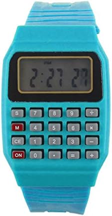 Generic Unsex Silicone Multi-Purpose Date Time Electronic Wrist Calculator Digital Watch
