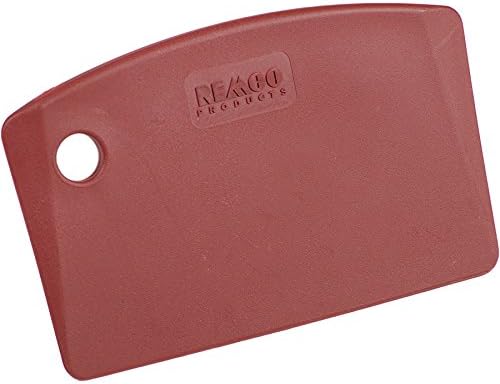 Remco - A Vikan Company 6959MD4 Red Polypropylene Metal Detectable Bench Scraper, Injection Molded Blade, 3.5" L x 5.5" W, 1 Piece