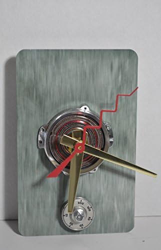 wall clock created with recycled camera parts great for the home or office gift