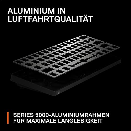 SteelSeries Apex Pro Mini Wireless HyperMagnetic Gaming-Tastatur – Die weltweit schnellste Tastatur – 60%-Formfaktor – RGB – PBT-Keycaps – Bluetooth – 2,4 GHz – USB-C – Deutsches Tastatur QWERTZ 10