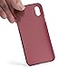 totallee iPhone X Case, Thinnest Cover Premium Fit Thin Ultra Thin Light Slim Minimal Anti-Scratch Protective - for Apple iPhone X (2017) (Burgundy Red)
