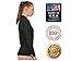 Rash Guard Women Long Sleeve - Womens Swim Shirt - MADE IN USA - ON SALE TODAY - Goddess Rash Guards Are The Ultimate Athletic Compression Shirt. Perfect for Workouts, Crossfit, Swimming, Surfing, Biking and Even Running. Some Goddess's Use Them As Swimsuit or Bathing Suit Coverups. Great For Sun Protection at the Beach, Lake or Wherever You Decide to Be Working out or Relaxing in the Sun. Size's available include XS, Small, Medium, Large, XL. (Black, X-large)