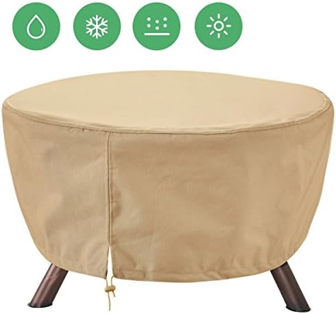 Outdoor Fire Pit Cover Round 30-Inch Diameter/Patio Furniture Covers