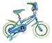 Kawasaki Monocoque Kid's Bike, 12 inch Wheels, 8 inch Frame, Girl's Bike, Blue