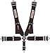 G-Force Racing Gear 7000BK Black SFI 16.1 Rated 5-Point Pull-Down Camlock Individual Shoulder Harness Set