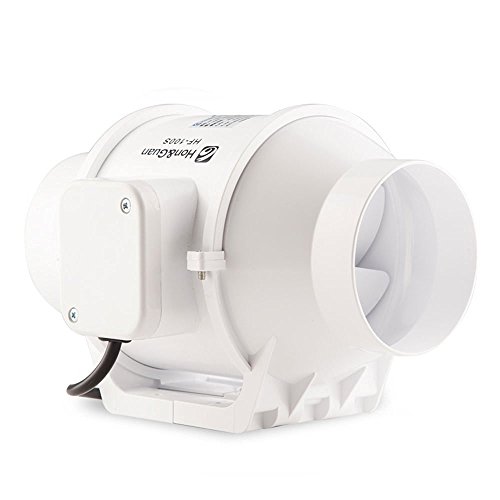 Hon&Guan 4 Inch Extractor Fan High Efficiency Mixed Flow Ventilation System Exhaust Air for Hon&Guan 4 Inch Extractor Fan High Efficiency Mixed Flow Ventilation System Exhaust Air for