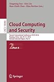 Image de Cloud Computing and Security: Second International Conference, ICCCS 2016, Nanjing, China, July 29-31, 2016, Revised Selected Papers, Part II (Lecture