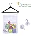 Boxiki kids Bath Toy Organizer for Baby Bath Toys Bath Toy Holder Set with 4 Anti-Slip Suction Cups & Adhesive Hooks. Bath Toy Storage and Shower Toy Holder for Baby Toys, Shampoo & Soap.