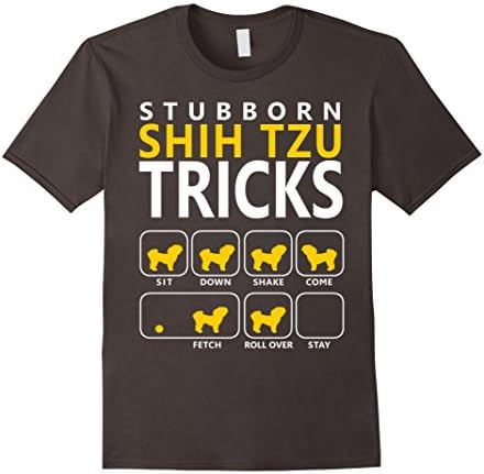 Men's Shih Tzu T-shirt Medium Asphalt