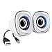 JELICH Mini USB Computer Speakers - Wired USB Powered Multimedia Small Speakers with Light Music Needs for PC/Desktop/Laptops/Smart Phone