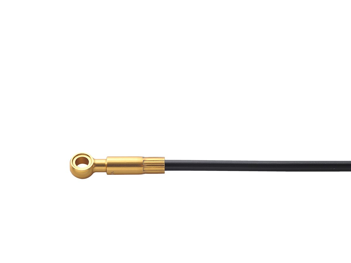 SHIMANO SM-BH90 Hose for Saint M820 Long Banjo, Front, 1000 mm, Black/Gold