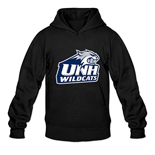 Oryxs Men's New Hampshire Wildcats Sweatshirt Hoodie L Black