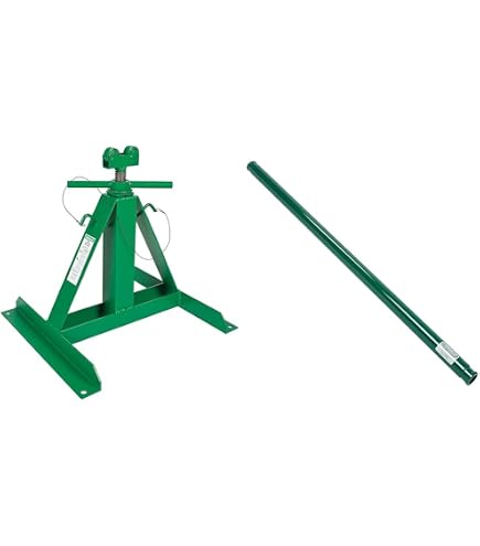Greenlee Adjustable Reel Stand, 54 In Max Height, Green - Power