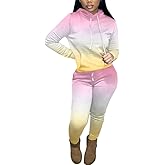 Nimsruc Two Piece Outfits for Women Casual Sweatsuits Set Long Sleeve Hoodie Tracksuit