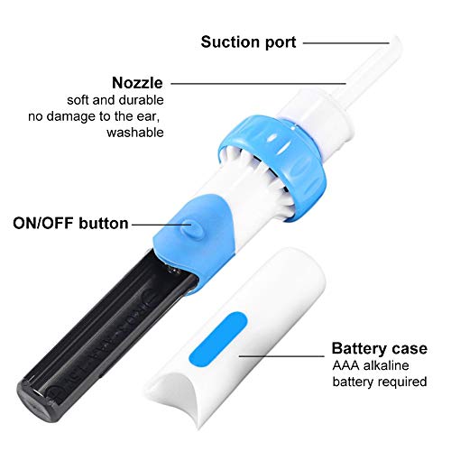 Ear Wax Removal Tool, Earwax Removal Kit, Ear Wax Remover, Ear Vacuum Cleaner, Soft Safe Flexible Ears Care Tool with LED Light for Kids and Adults