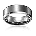 King Will BASIC Unisex 8mm Tungsten Carbide Matte Polished Finish Wedding Engagement Band Ring 11.5