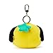 BT21 CHIMMY Character Small Plush Stuffed Animal Coin Purse Pouch ID Card Wallet with Clip, Yellow