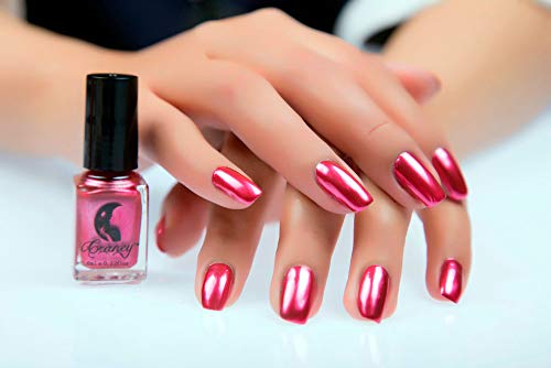 Nail Polish,Mirror Nail Polish Plating Silver Paste Metal Color Stainless Steel Red,Professional, Nail Art Accessories,