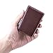 MaxGear Business Card Holder, Leather Business Card Case for Women or Men, Business Cards Wallet Slim Cards Holder Pocket Name Card Holders Carrier with Magnetic Closure, Coffee