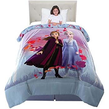Franco Kids Bedding Super Soft Microfiber Reversible Comforter Twin Full Size 72 X 86 Disney Frozen 2