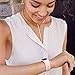 Fitbit Charge 2 Accessory Band, Leather, Blush Pink, Small