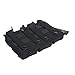 Loglife Tactical Magazine Pouch Holds Holster Triple M4/M16 Open Top Mag Pouch 1000d with Bungee System (BK)